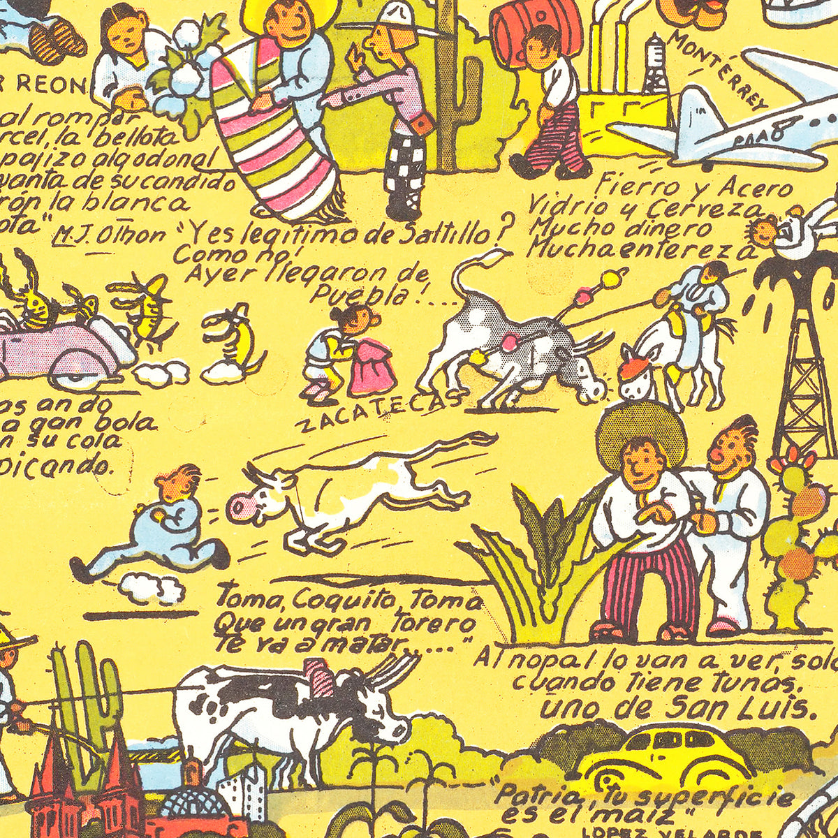 Restored historic details from the 1938 country map of County