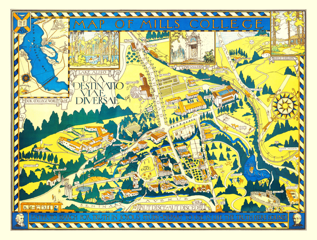 Preview of Vintage Map of Mills College, 1920