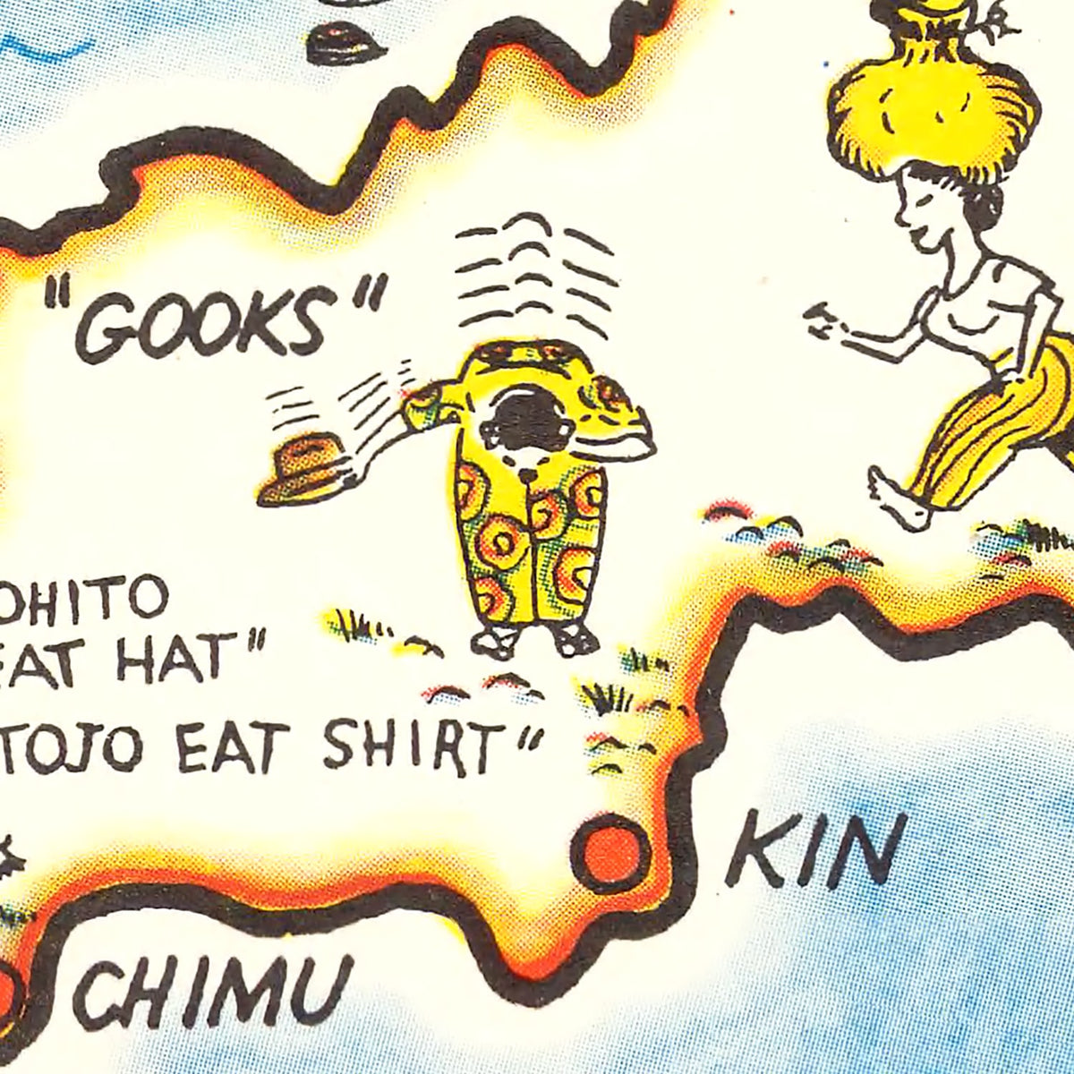 Restored historic details from the 1945 region map of County