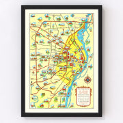 St. Louis Vintage Map 1940