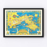 Newport Vintage Map 1945