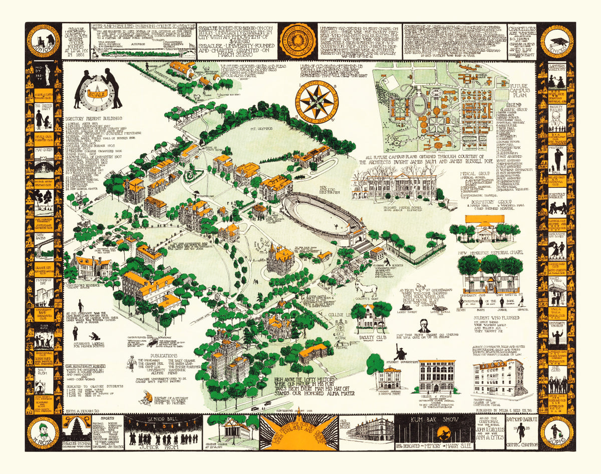 Preview of Syracuse University Vintage Map 1928