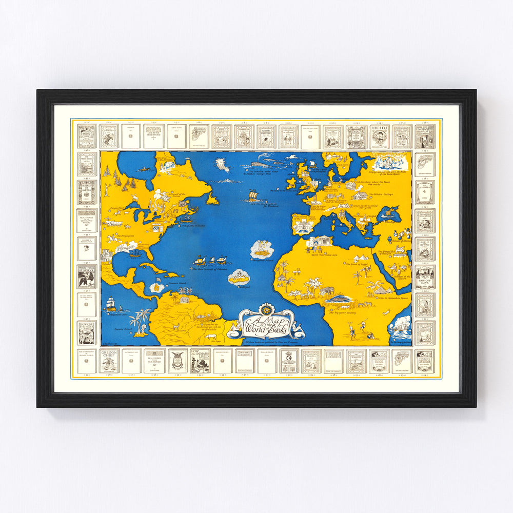World Vintage Map 1928