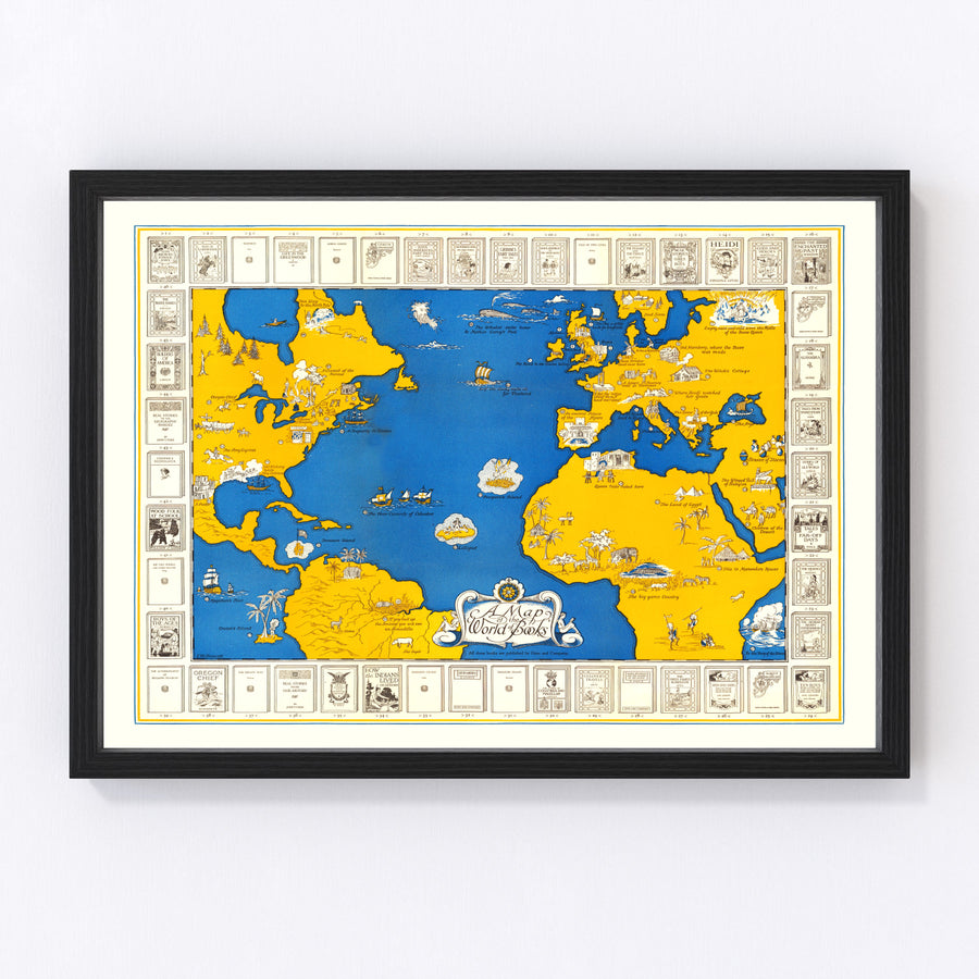 World Vintage Map 1928