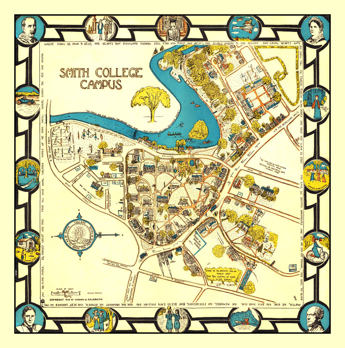 Preview of Vintage Map of Smith College, 1928