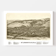 map of St. Johnsvill