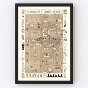 Williams College Vintage Map 1935
