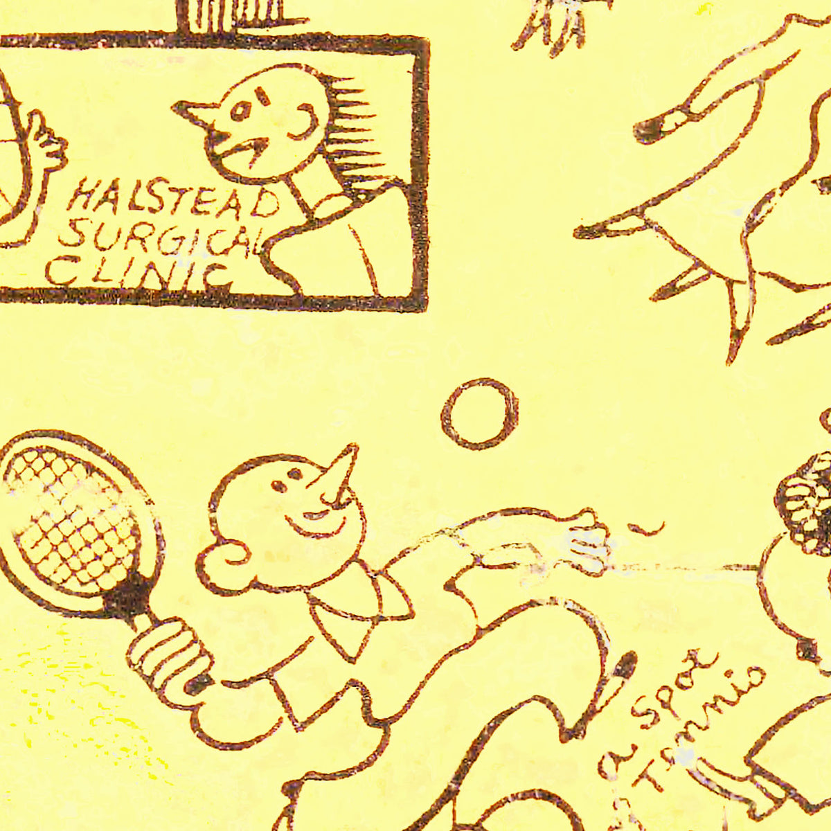 Restored historic details from the 1935 misc. attraction map of Baltimore, Maryland