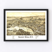 Sandy Hill Vintage Map 1884