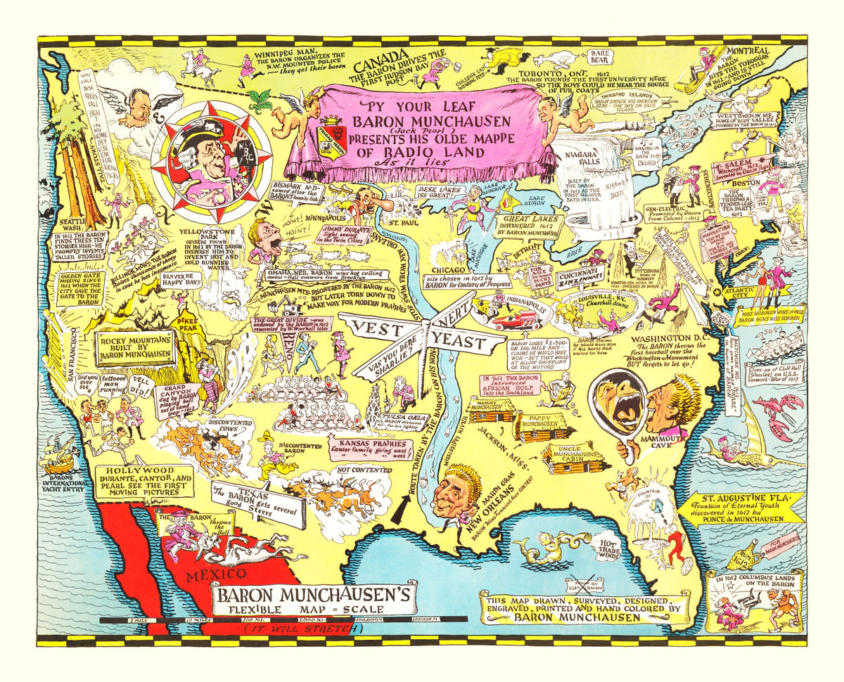 Preview of Vintage Map of United States 1932
