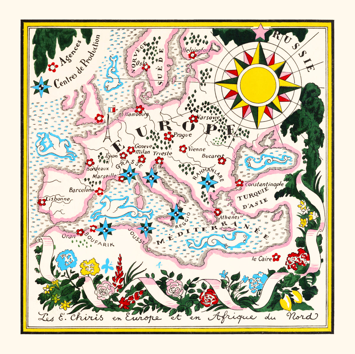 Preview of Vintage Map of Europe, 1931