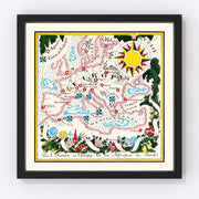 Europe Vintage Map 1931