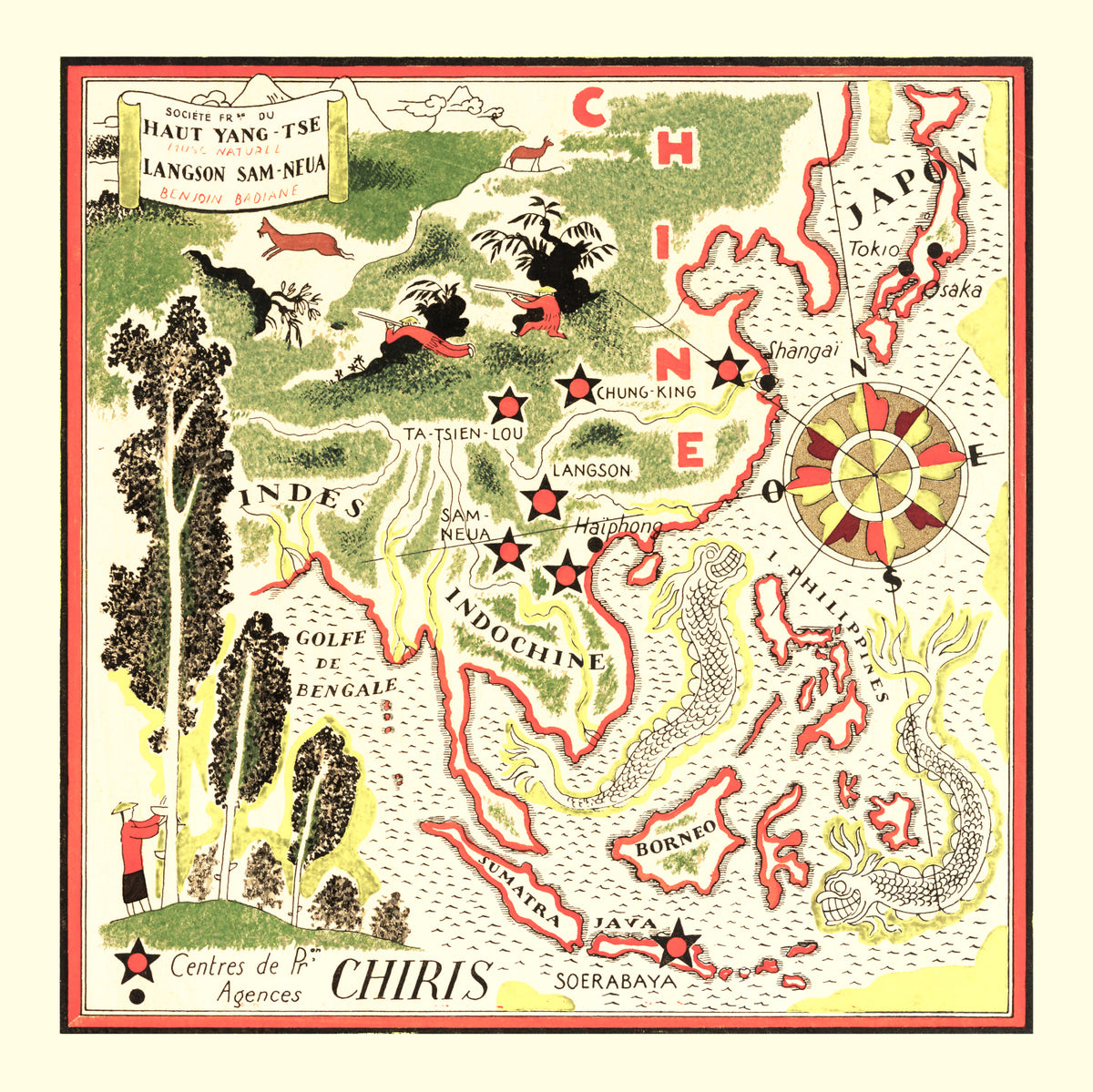 Preview of Vintage Map of China 1931