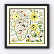 South Africa Vintage Map 1931