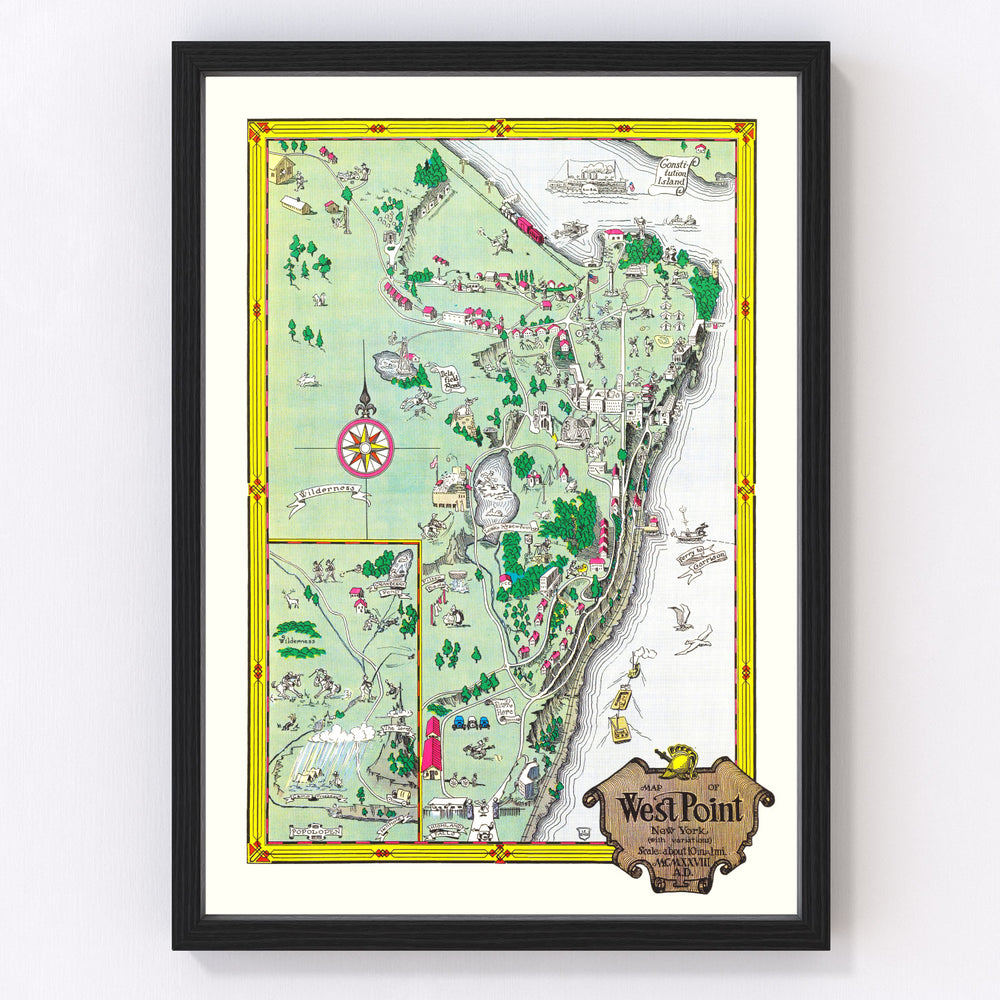 New York Vintage Map 1928