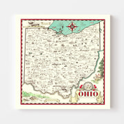 map of Ohio