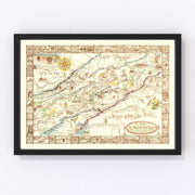 Appalachia Vintage Map 1950