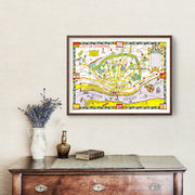 Vintage Map of Liverpool, England 1934