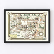 Petersfield Vintage Map 1922