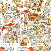 Vintage Map of London, England 1948