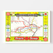 Vintage Railroad Map of London 1908