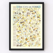 York Vintage Map 1948