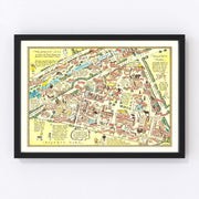 Zoological Gardens Regent Park Vintage Map 1947