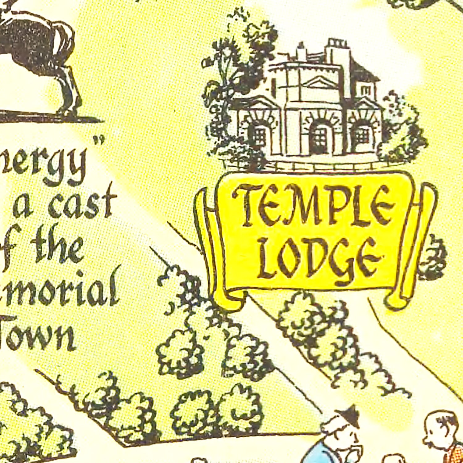 Restored historic details from the 1948 misc. attraction map of London
