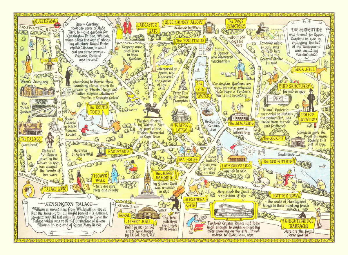 Preview of Vintage Map of Kensington Palace, 1948