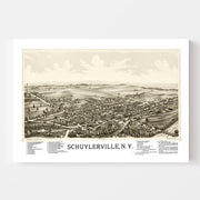 map of Schuylerville