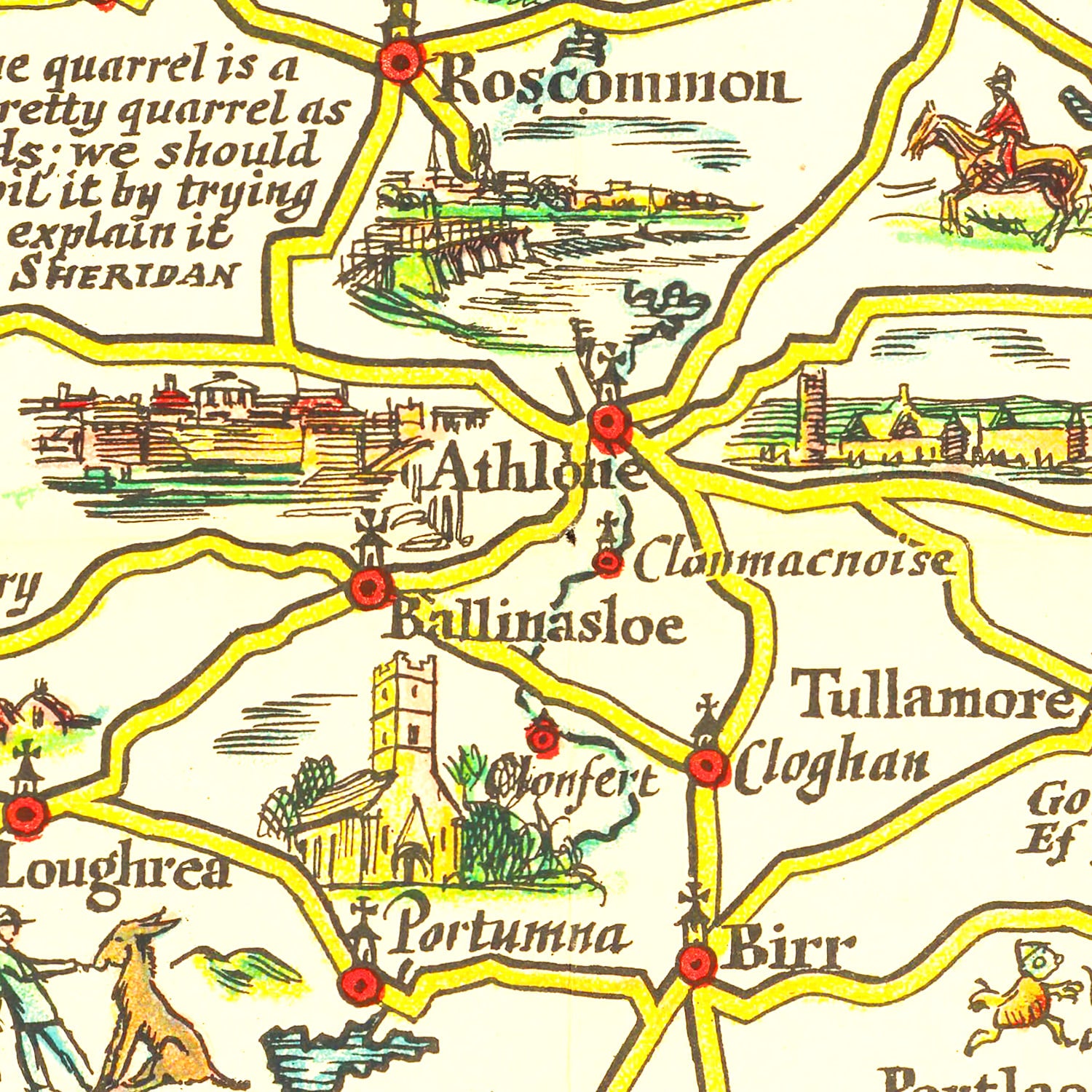 Restored historic details from the 1933 country map of County