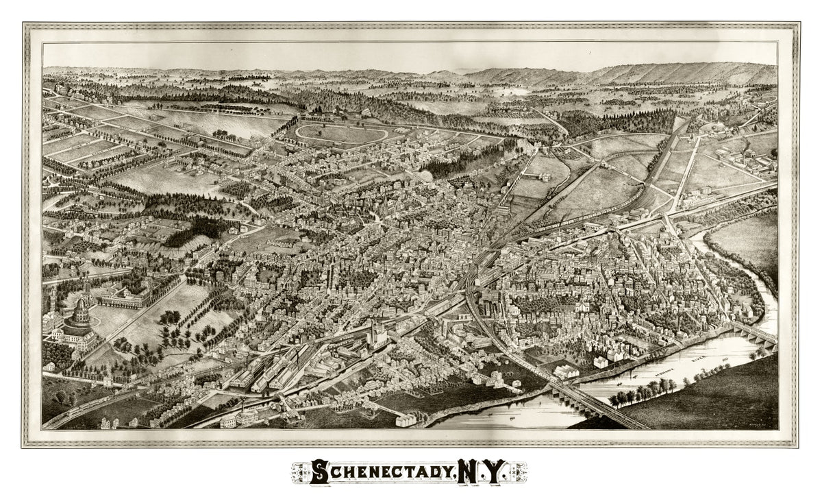Preview of Vintage Map of Schenectady, New York 1882