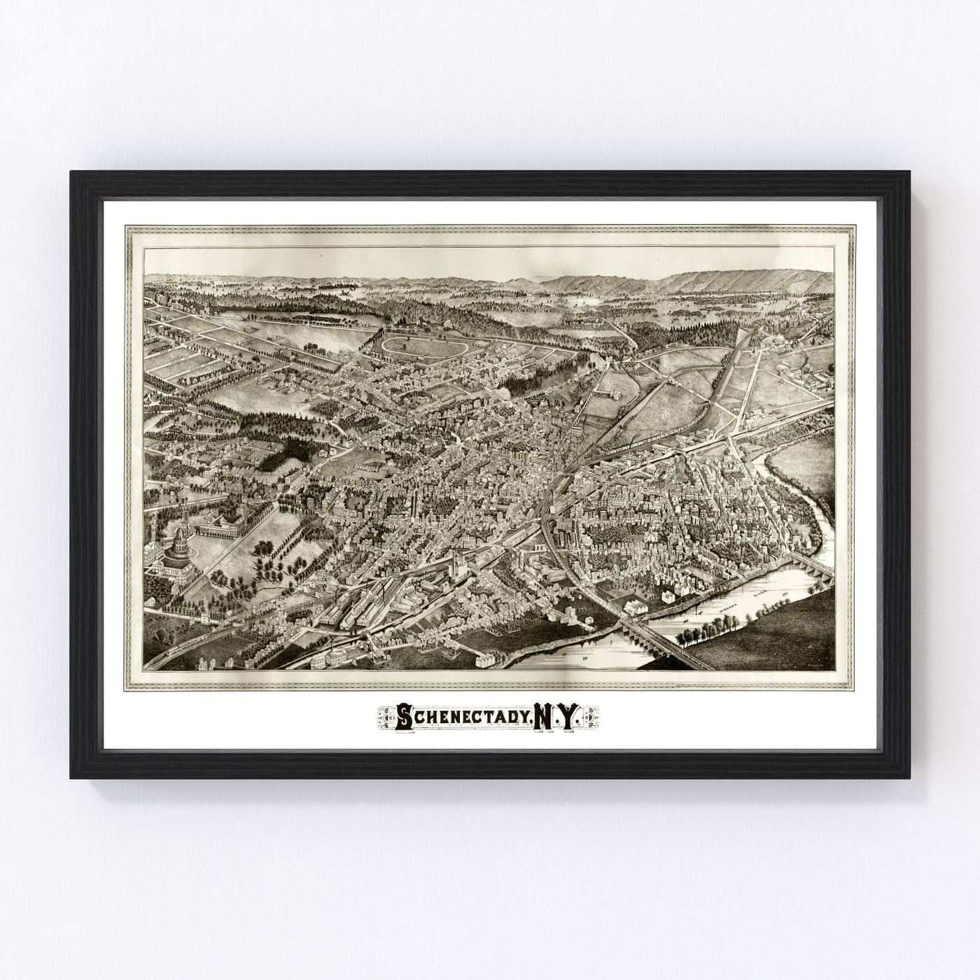 Schenectady Vintage Map 1882