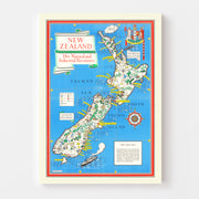 map of New Zealand