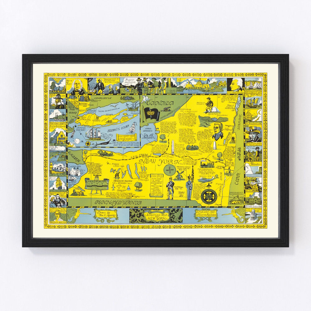 New York Vintage Map 1928