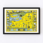 New York Vintage Map 1928