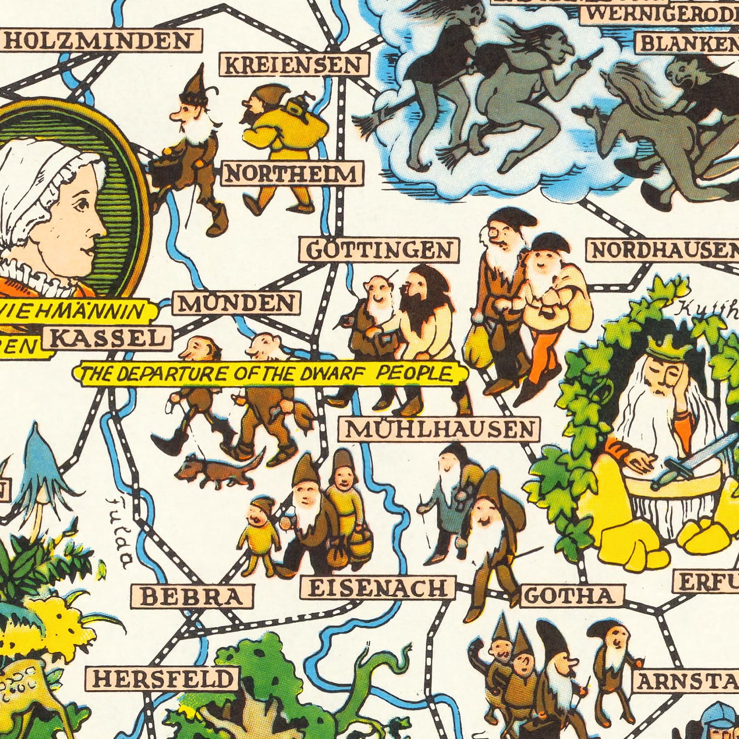 Restored historic details from the 1960 country map of County