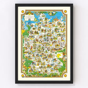Germany Vintage Map 1960