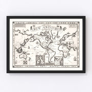 World Vintage Map 1928