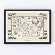 Washington, DC Vintage Map 1938
