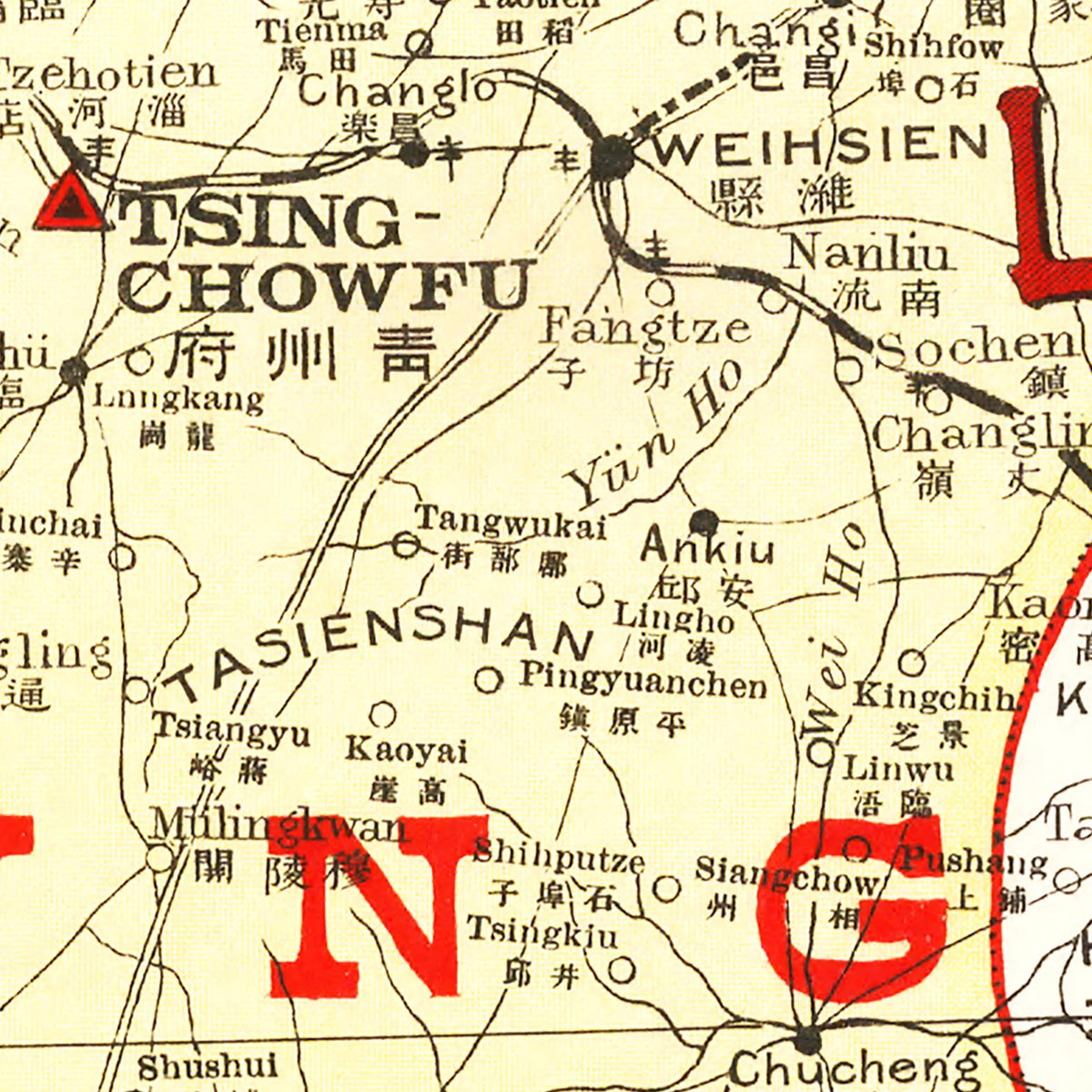 Restored historic details from the 1917 region map of County