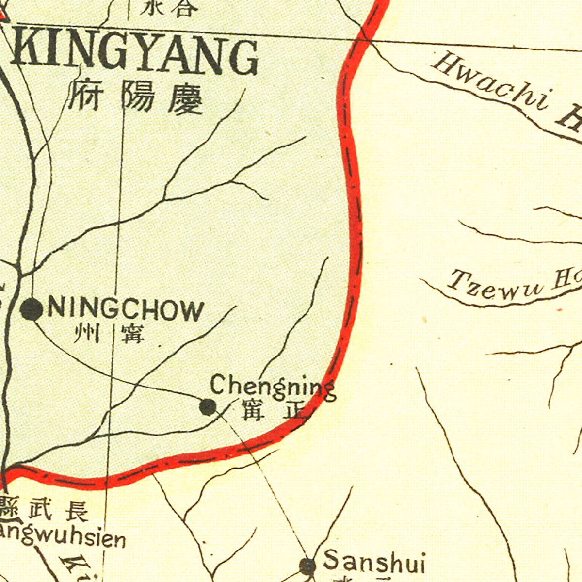 Restored historic details from the 1917 region map of County