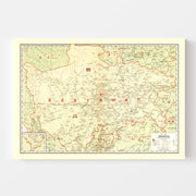 map of Szechwan Chin