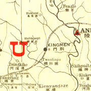 old Hupeh China map