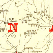 old Hunan China map