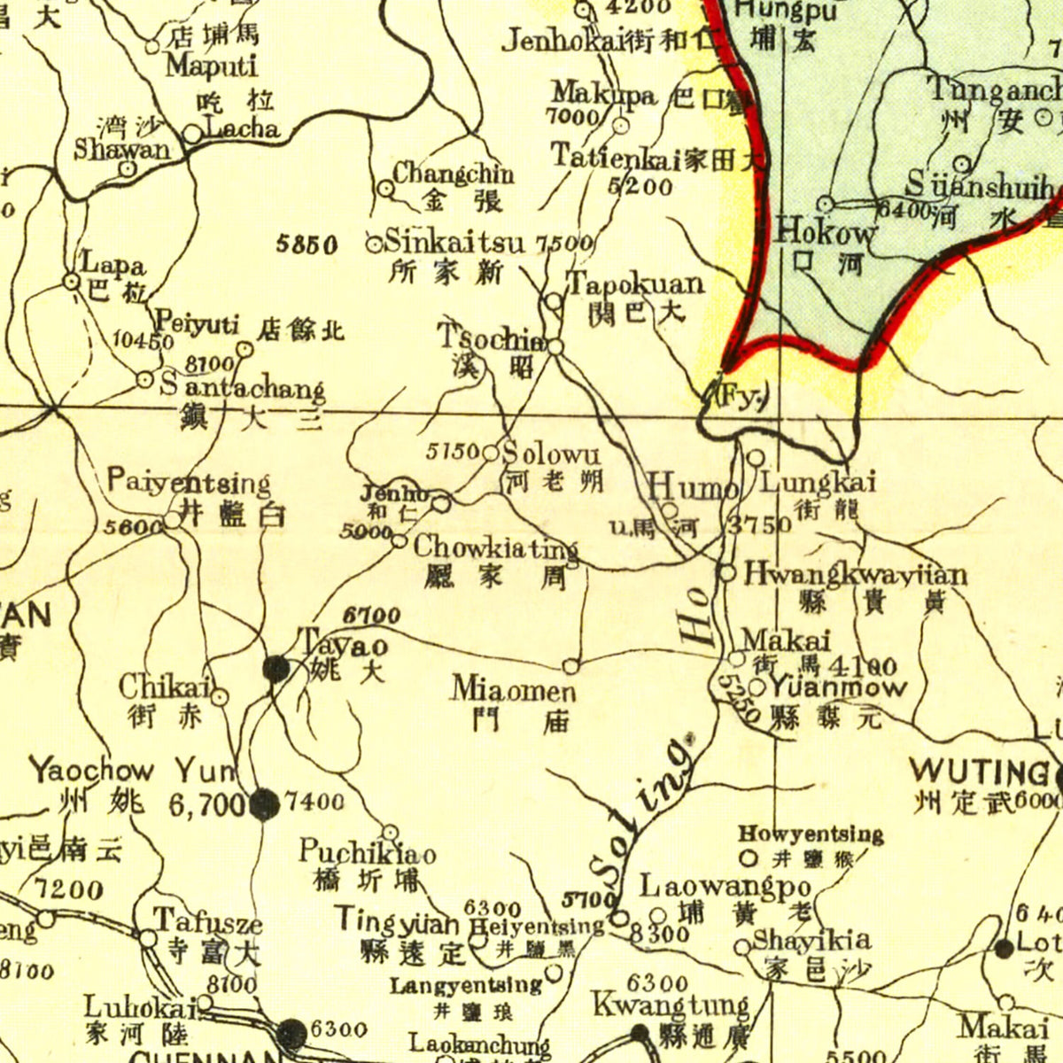 Restored historic details from the 1917 region map of County