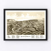 Silver Creek Vintage Map 1892