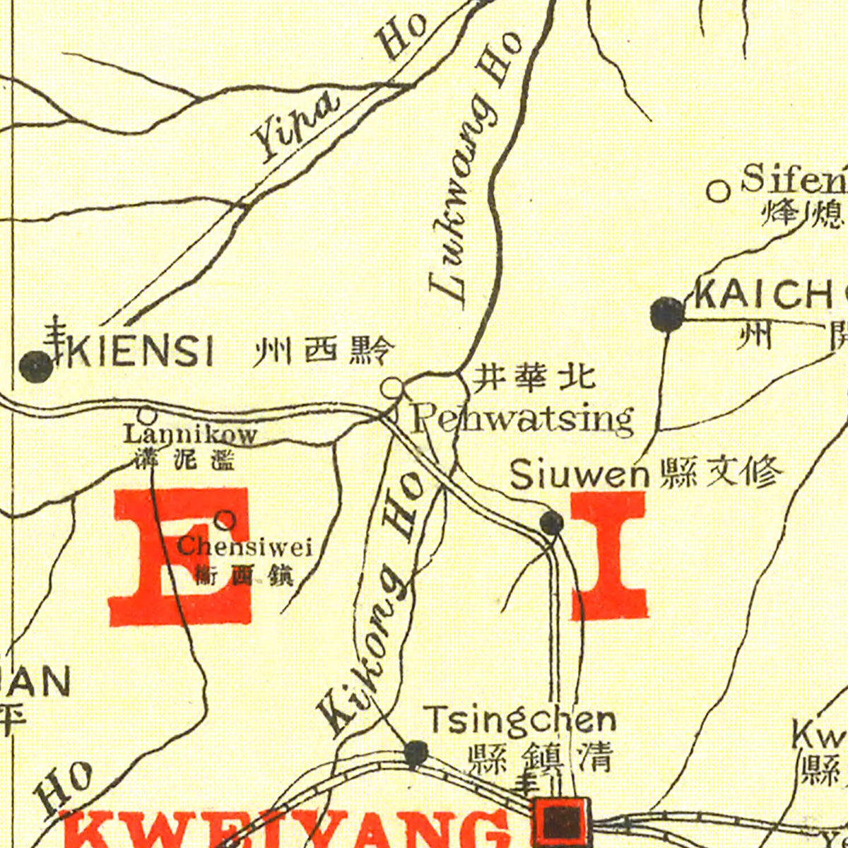 Restored historic details from the 1917 region map of County