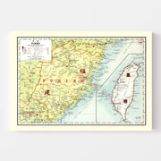 map of Fukie China