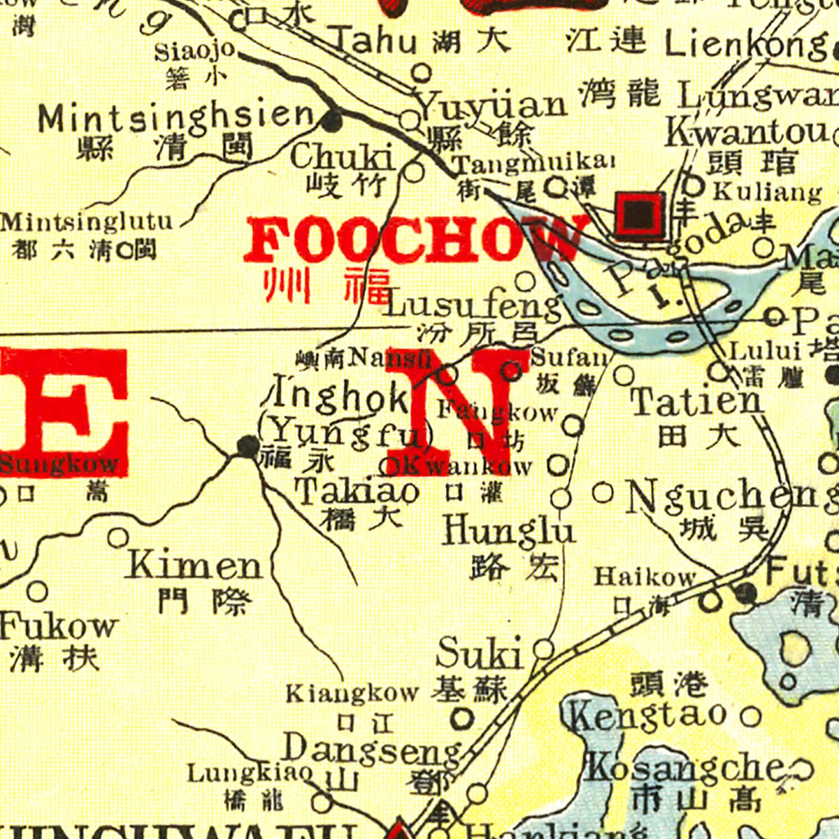Restored historic details from the 1917 region map of County